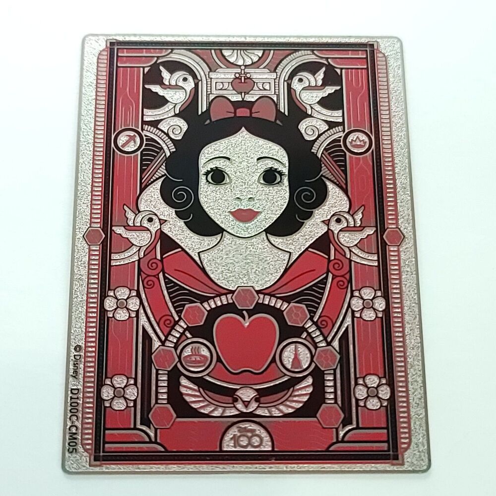 Snow White Card Fun Disney 100th Anniversary Carnival Metal Card